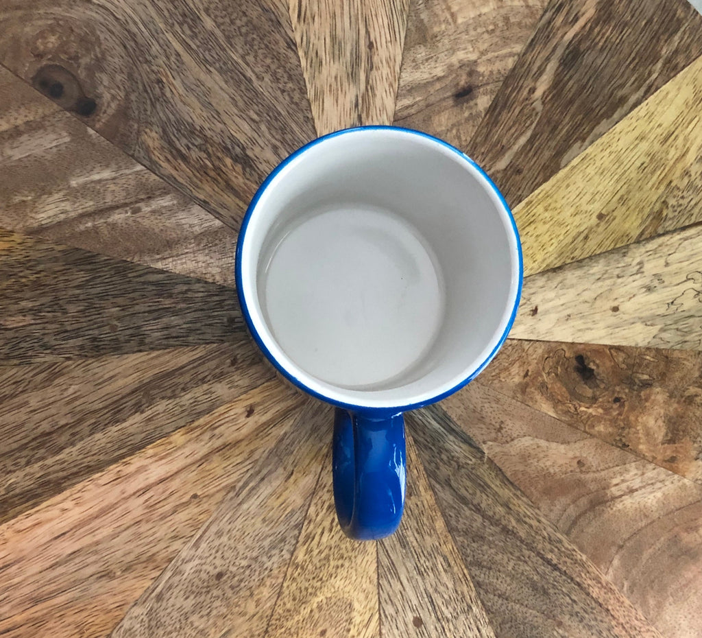 Ceramic Coffee cup, laser engraved Snowman design 11oz
