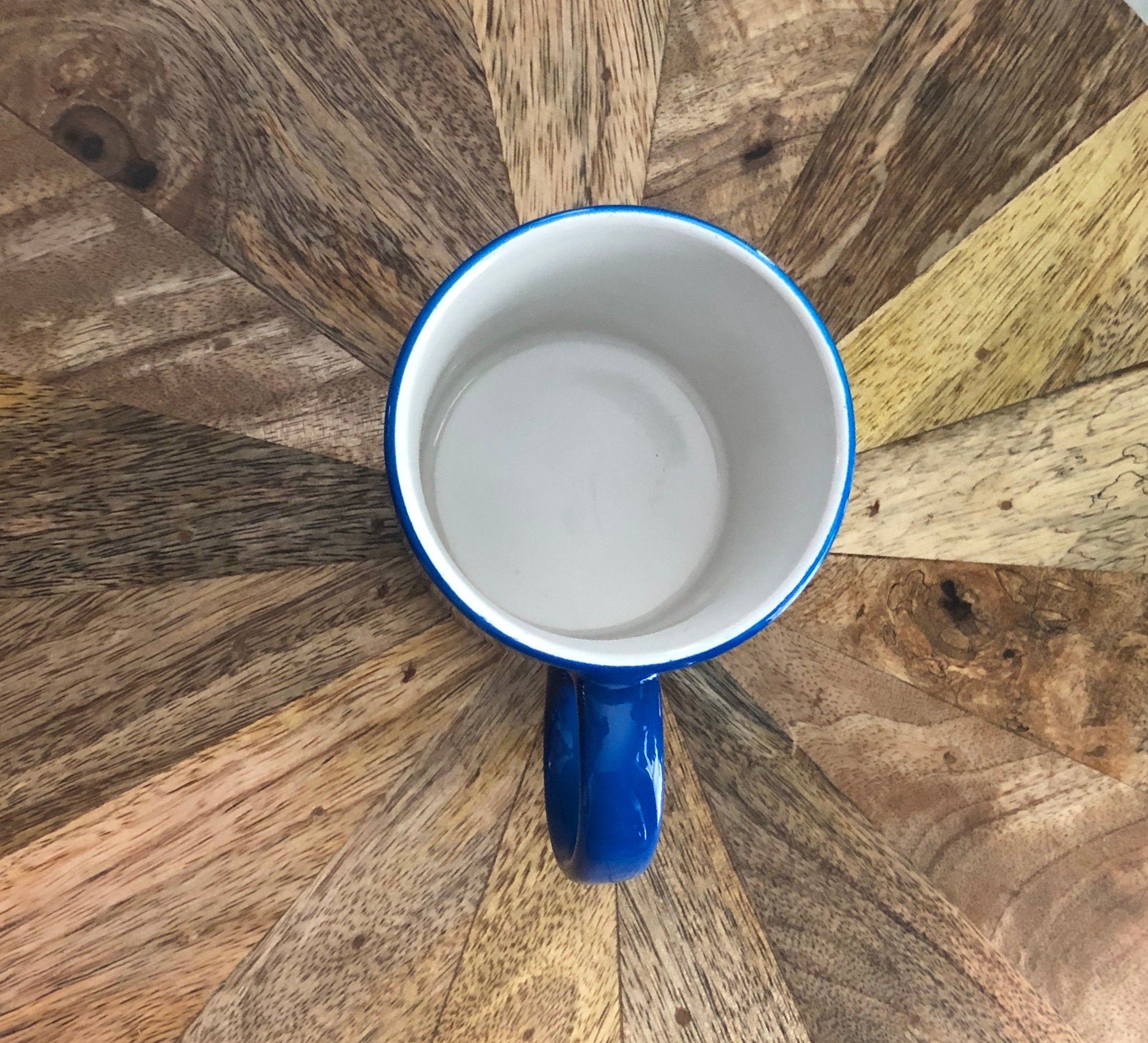 Ceramic Coffee cup, laser engraved Snowman design 11oz