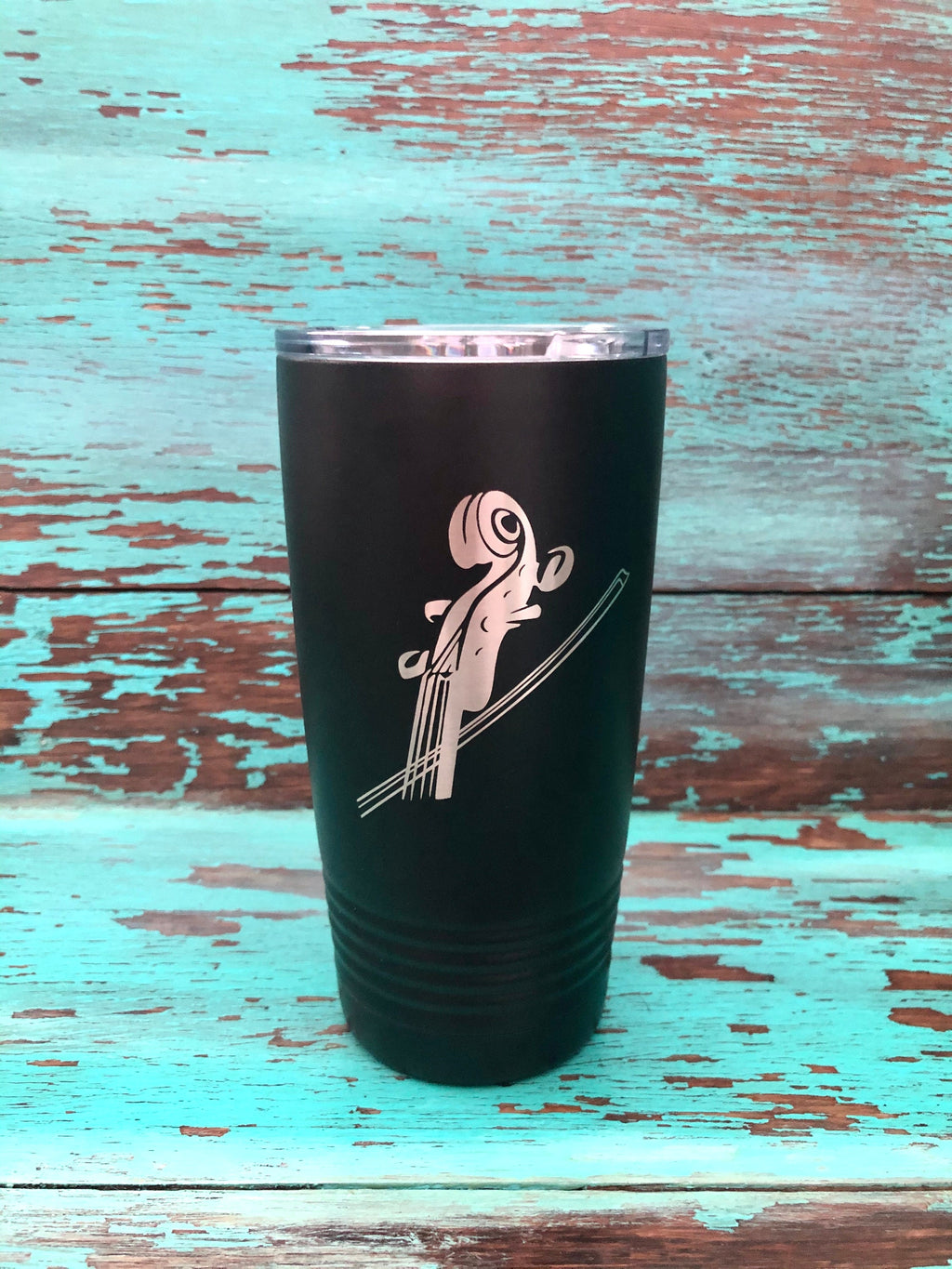 Violin 20 oz, insulated tumbler, Laser Engraved tumbler