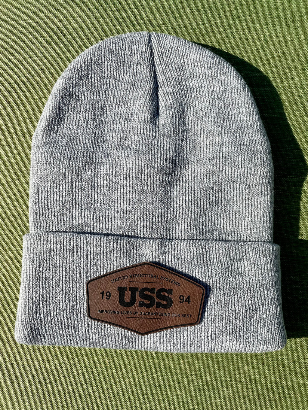 8" Beanie with Patch