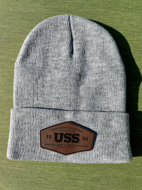 8" Beanie with Patch