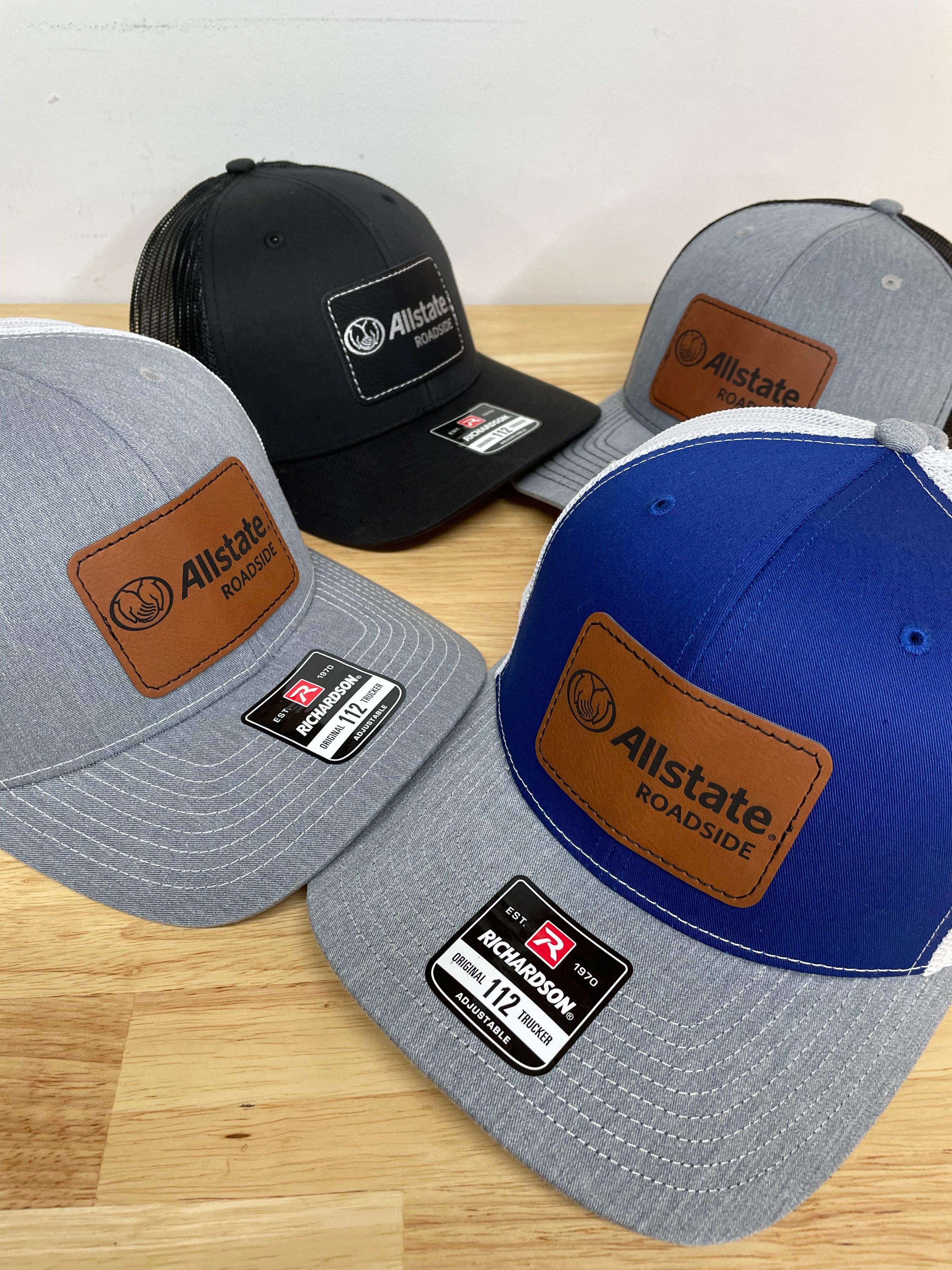 Richardson 112 Trucker Hat – Custom Leatherette Patch- Engraved