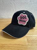 Dog Mom Hat – Black/White with Paw Print Patch