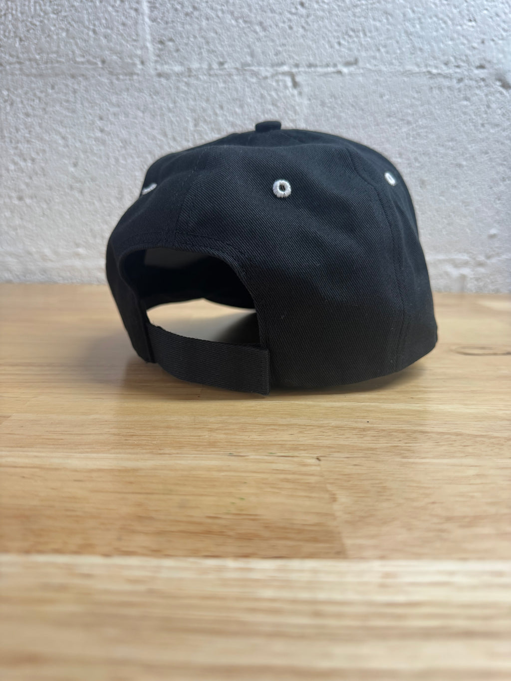 Basketball Mom Hat – Black with Basketball Patch | Ponytail Velcro Back