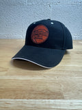 Basketball Mom Hat – Black with Basketball Patch | Ponytail Velcro Back
