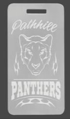 Anodized Aluminum Luggage Tag – 3 7/8" x 2"