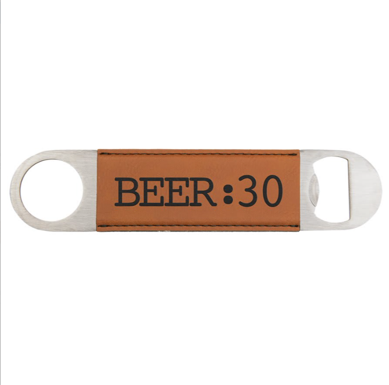 Rawhide Laserable Leatherette Bottle Opener
