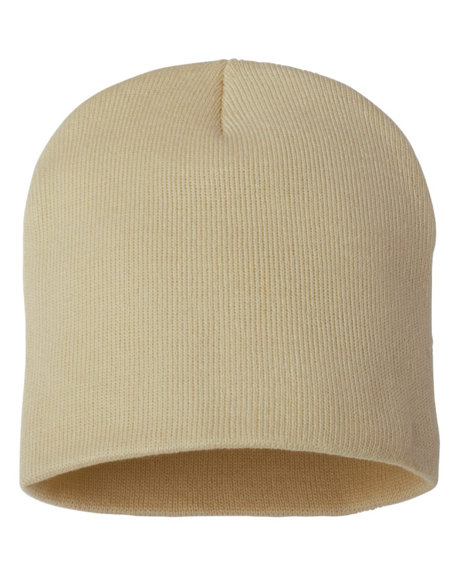 8" Beanie with Patch