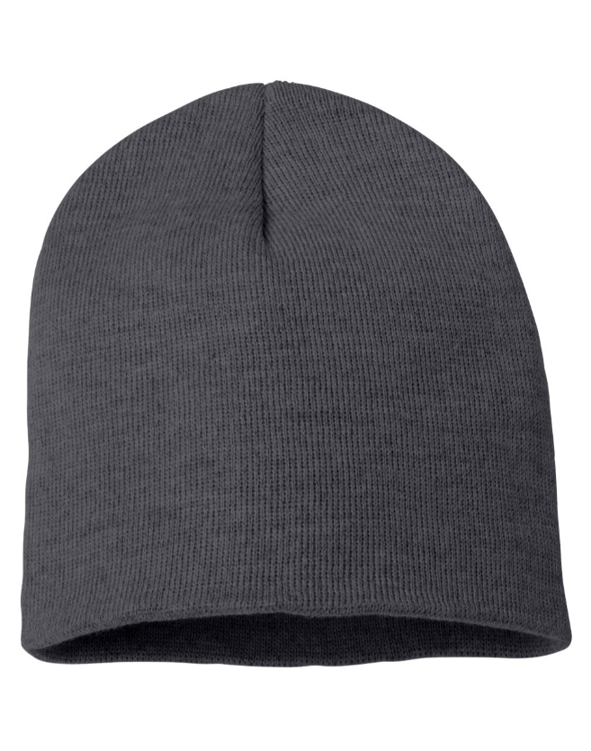 8" Beanie with Patch