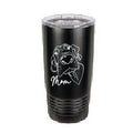 Great Dane Mom ~ Laser Engraved 20 oz insulated tumbler w/Clear Lid