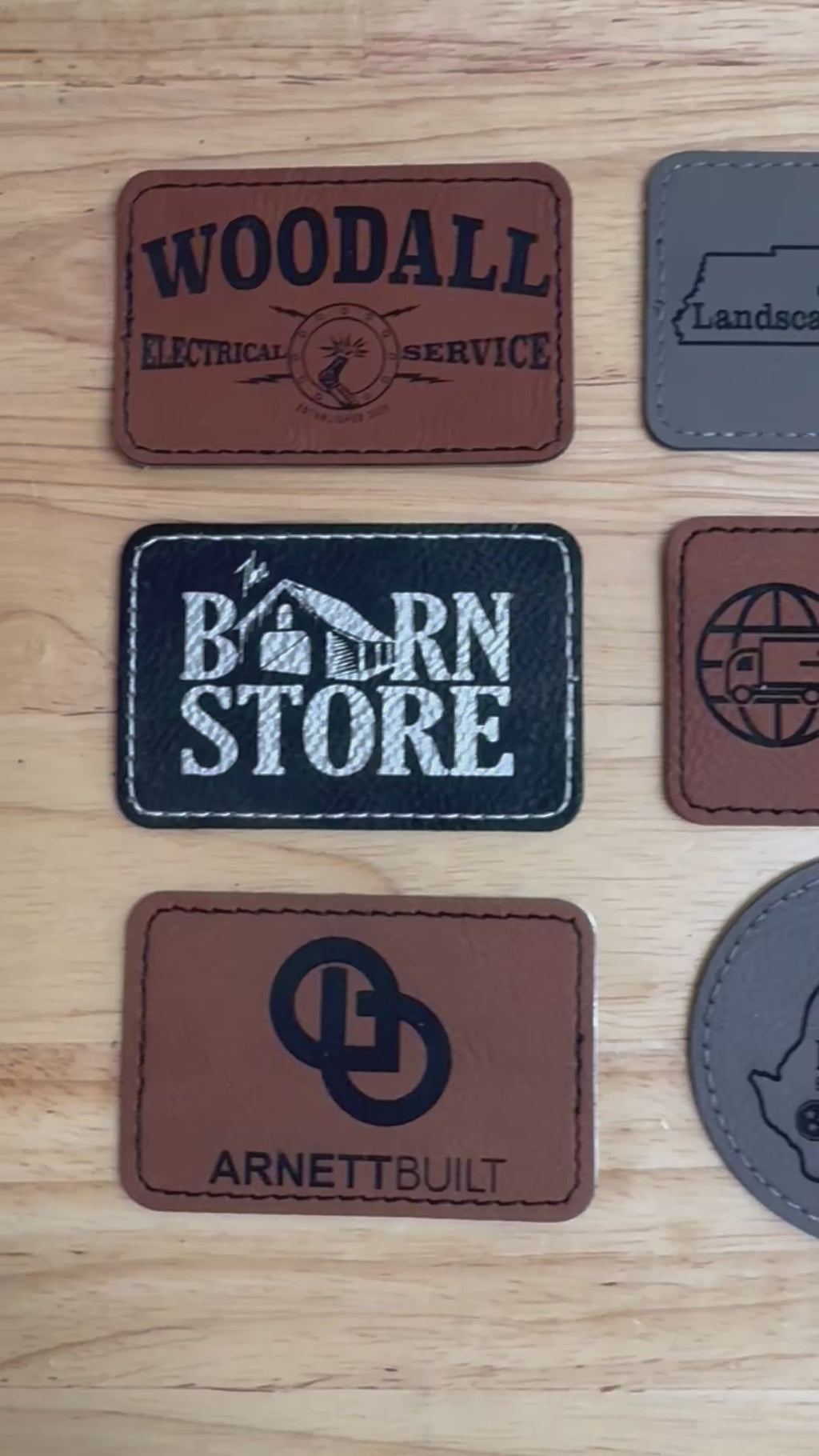 Laser Engraved 2.5” Circle Patch with Stitched Border
